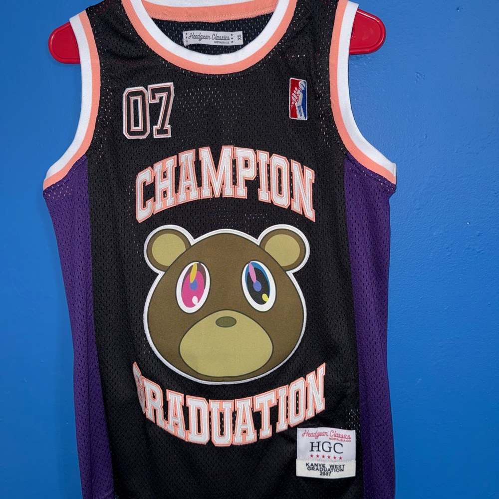 Champion Graduation Kanye West Graduation Jersey- Black & Purple